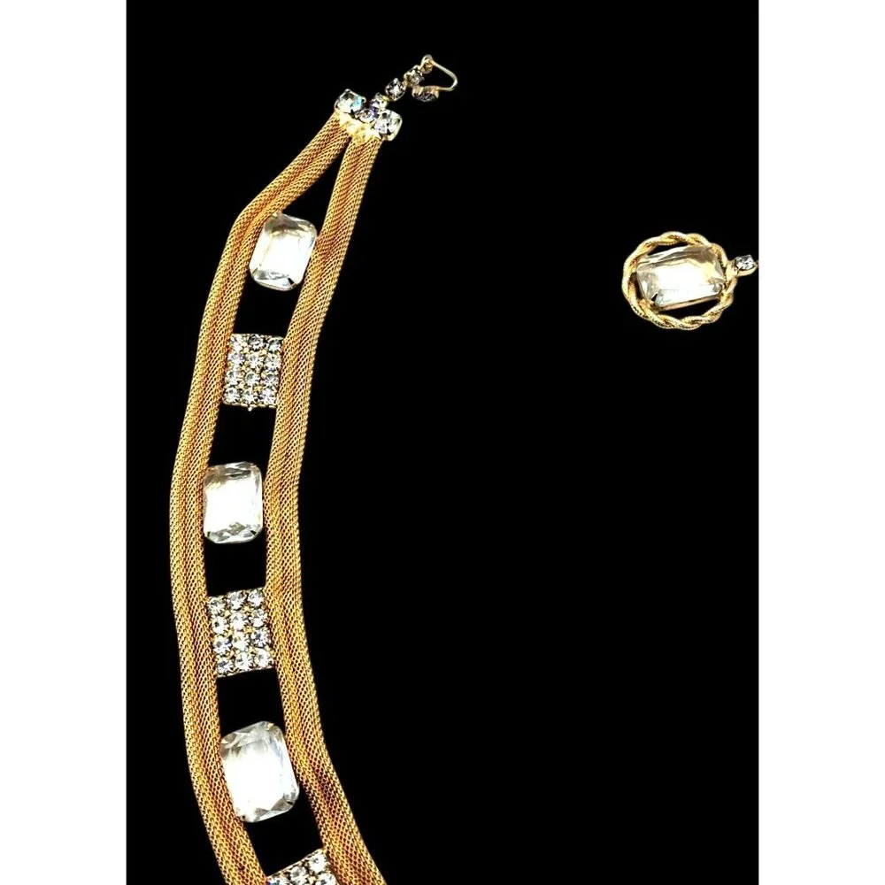 Vintage rhinestone belt